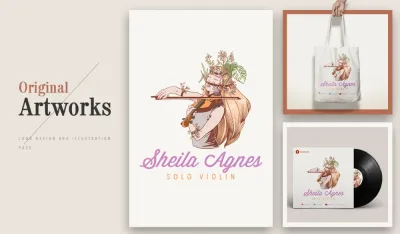 I will do modern minimalist hand drawn company logo design