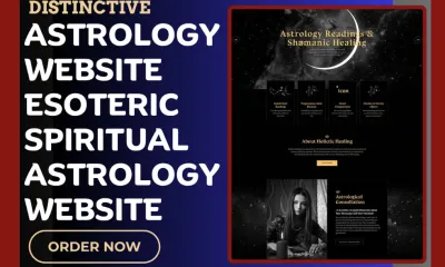 I will design astrology website numerology website esoteric spiritual astrology website