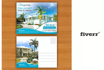 I will design creative unique appealing visiting card, flat minimal business, postcard