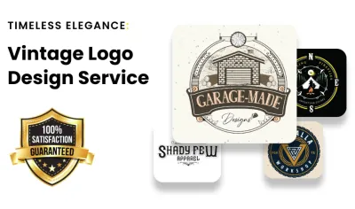 I will do awesome custom illustration vintage hand drawn logo