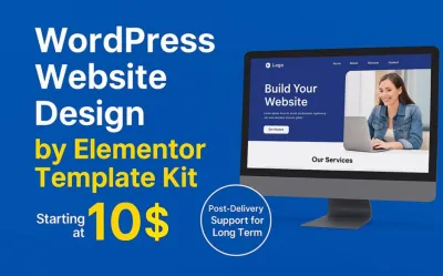I will create wordpress website by elementor template kit