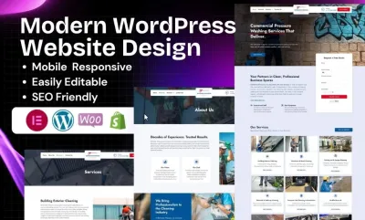 I will build wordpress website, wordpress blog, elementor website with website builder