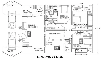 I will draw architect, 2d floor plan and commercial architecture blueprints in autocad 