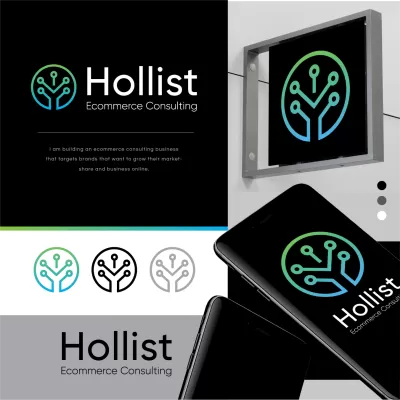 I will make a creative online ecommerce store logo design