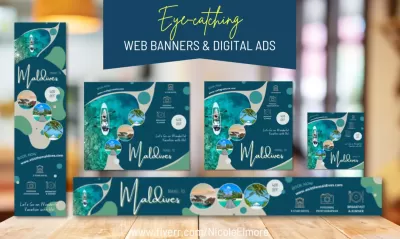 I will design an attractive web banner or digital ad graphic