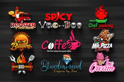 I will do modern BBQ, food, catering, juice bar, bakery, taco, cuisine, restaurant logo