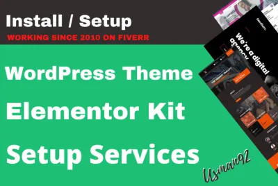 I will install and setup demo of any wordpress theme, elementor kit