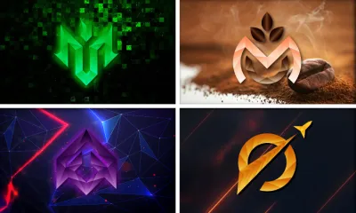 I will do geometric line art modern minimalist logo design