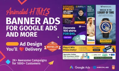 I will design HTML5 banner ads for google ads and more