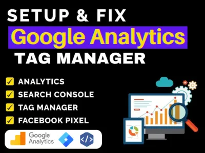 I will setup google search console , analytics, ga4, tag manager, Fiverr