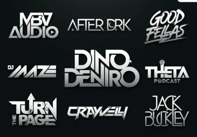 I will design your business typography dj band or music, text and company logo
