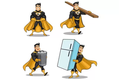 I will draw you as a superhero cartoon character from photos