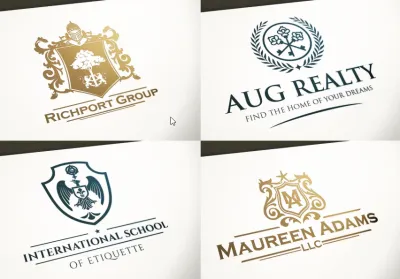 I will design a custom premium heraldic and luxury vintage logo