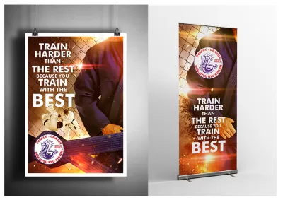 I will create epic youtube banner and logo