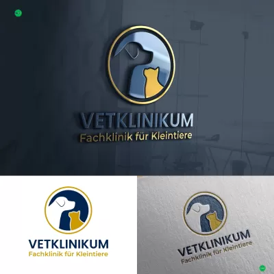 I will design vector illustration dog cat animal pet logo