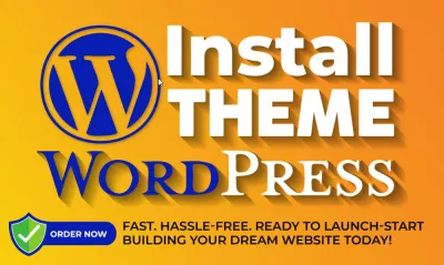I will install wordpress theme installation on your website