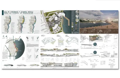 I will design architectural presentation board or poster