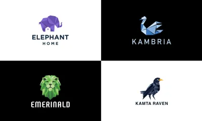 I will design a modern geometric clean business logo