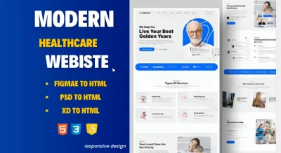 I will design a professional medical and healthcare service website