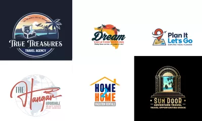 I will design travel agency resort beach tourism logo