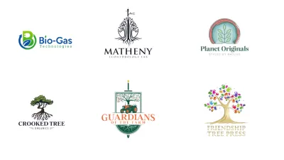 do landscape agriculture lawn care natural tree eco logo