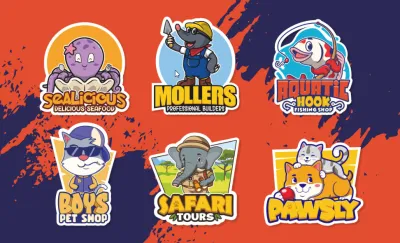 I will create a unique animal logo illustration design