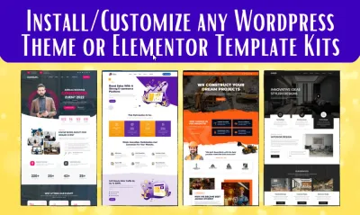 I will build your wordpress site with themeforest envato elementor template kits