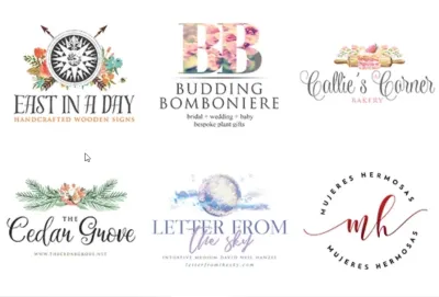 I will design a shabby chic or vintage logo