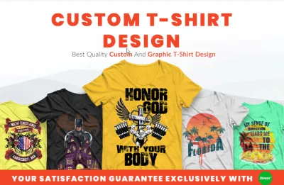 I will do awesome t shirt design typography graphic t shirt designs