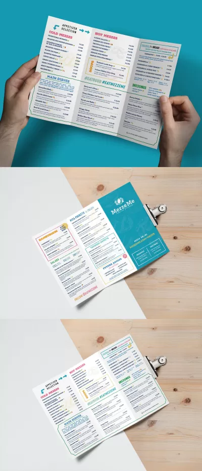 I will create professional restaurant menu card design