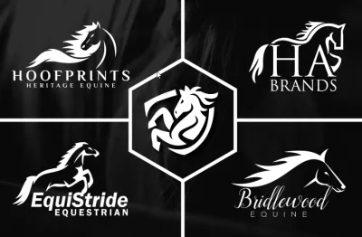 I will create unique horse brand dog cat animal farm logo for equestrian equine pet