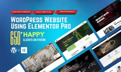 I will design responsive wordpress website with elementor pro