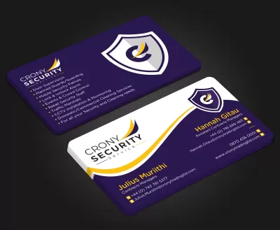I will make elegant double sided business card