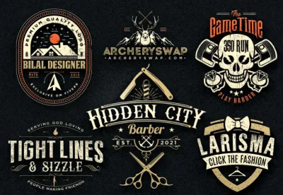 I will create vintage retro classic custom logo design for business, t shirt, and brand