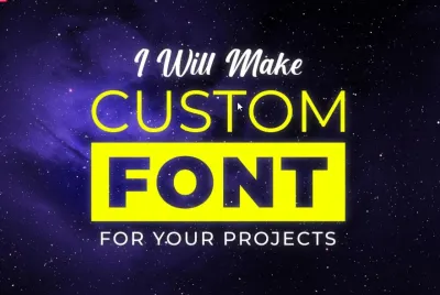 I will make a custom font for you to use it in your projects