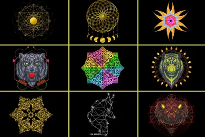 I will design custom polygonal or geometric logo in 24hrs