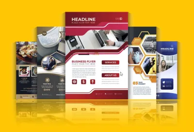 I will design colorful flyers, posters, banners, door hangers