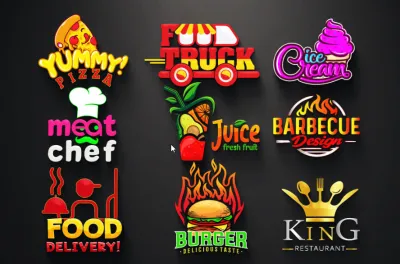 I will design restaurant, pizza, bbq, food logo, food truck and menu design