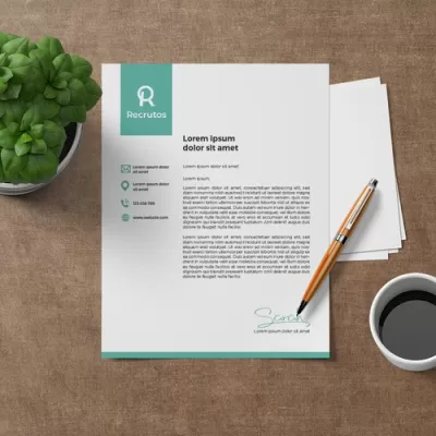design letterhead or stationary in editable ms word format