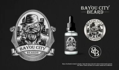 I will design awesome vintage logo with hand drawn illustration