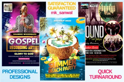 I will design your creative flyer