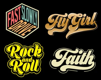 I will design custom typography t shirt and text or font logo