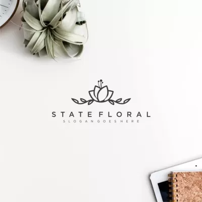 I will give professional floral logo design for you in just 16 hours
