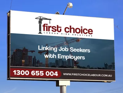 I will design billboard, signage, outdoor, vinyl, roller banner