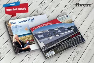 I will design modern real estate flyer, brochure and postcard