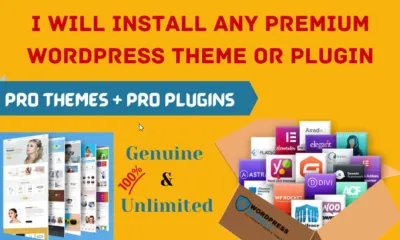I will install any premium wordpress theme or plugin