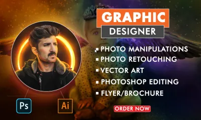 I will be your graphic designer, vector art and photoshop edits