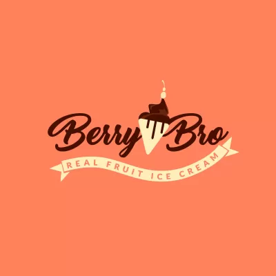 I will unique ice cream logo design with my creative thinking
