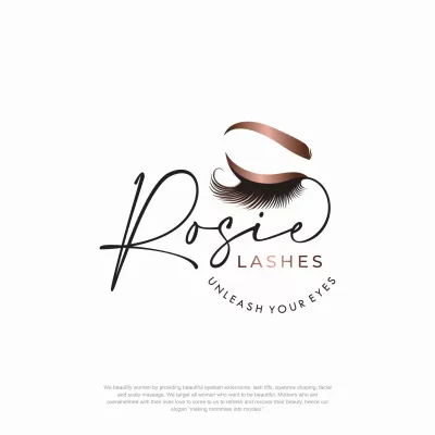 I will design awesome eyelashes,cosmetics logo