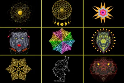 I will do luxury and brand logo with geometrical shape designs